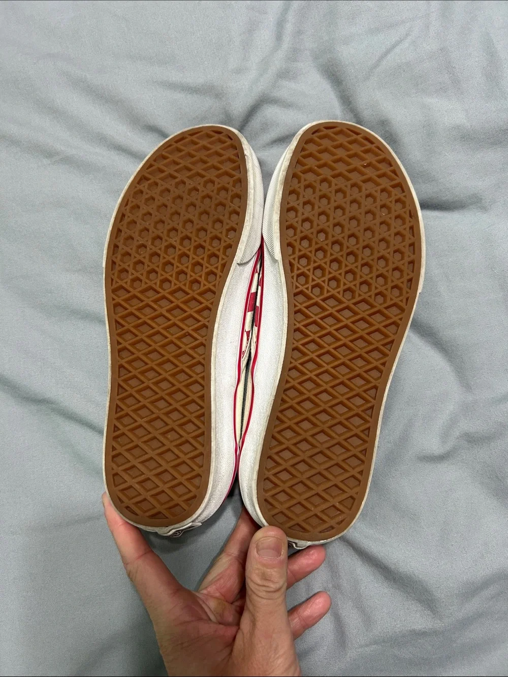 Vans Slip-On Checkerboard Red and Cream